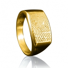 Gouden afdruk ring