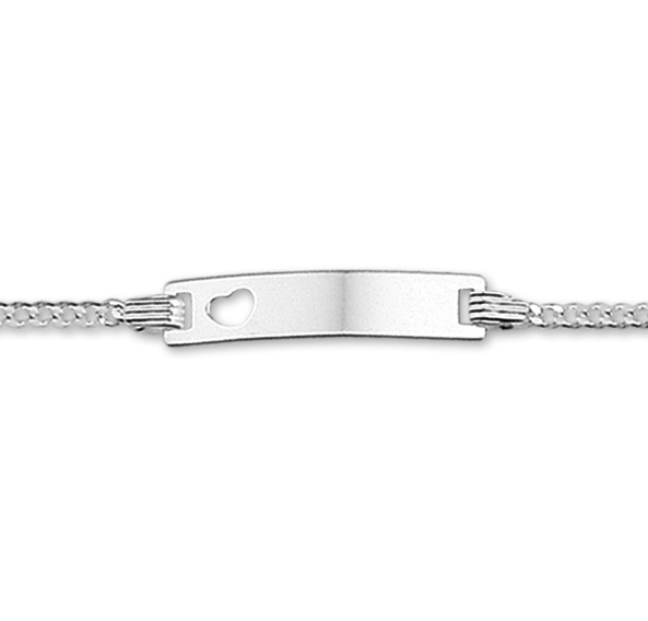 Bridge pier brand kool Zilveren armbandje met naam en hartje | Specialgiftsbyme.nl