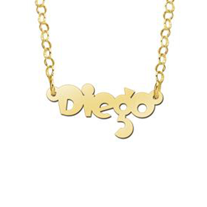 Gouden naamketting Diego Names4ever