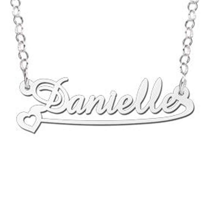Zilveren naamketting Daniëlle Names4ever