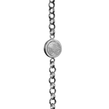 Vingerafdruk armband zilver