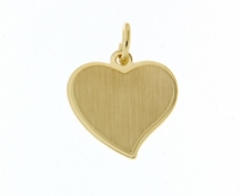 Gouden hanger hart graveren