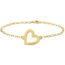 Gouden armband met hartje Names4ever