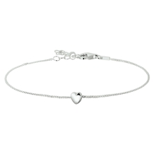 Zilveren armband met hartjesbedel