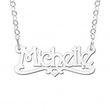 Zilveren naamketting Michelle Names4ever