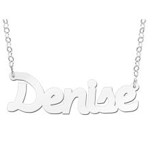 Zilveren naamketting Denise