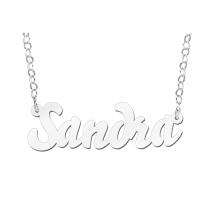 Zilveren naamketting Sandra Names4ever