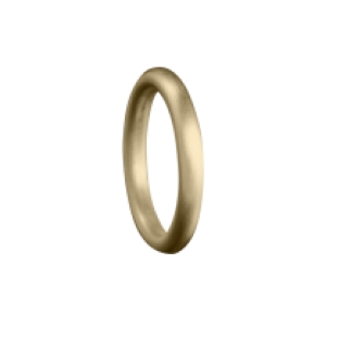 Gouden ronde ring met gesloten askamer