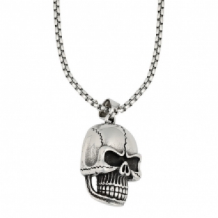 Zippo Skull Head Pendant ketting3