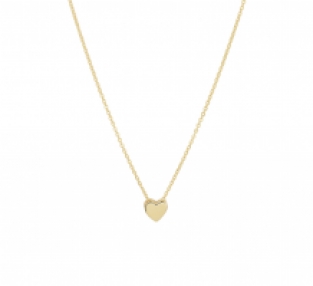 Geelgouden ketting met hart hanger