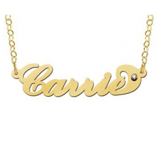 Gouden ketting met naam