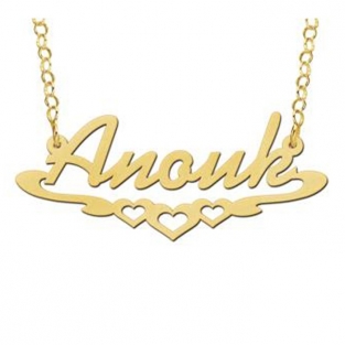 Gouden naamketting