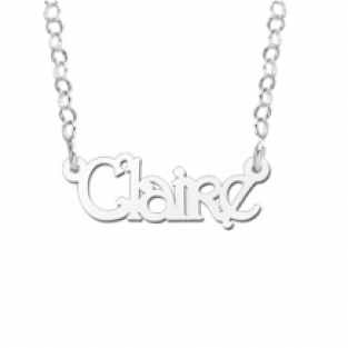 Zilveren naamketting Claire Names4ever