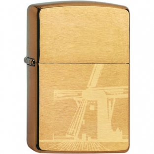 Zippo regular brass brush finish